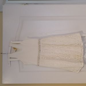 Monteau girl dress in white size 10.